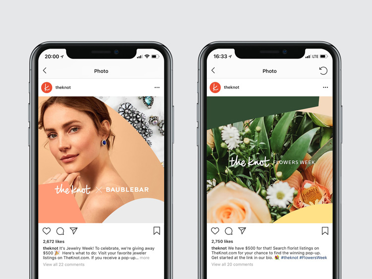 TheKnot婚禮策劃服務公司品牌形象升級改造案例，方案涉及廣告語和logo設計 