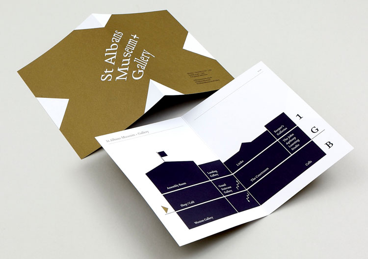 圣奧爾本斯博物館和畫廊設(shè)計了品牌形象設(shè)計和標識系統(tǒng)設(shè)計
