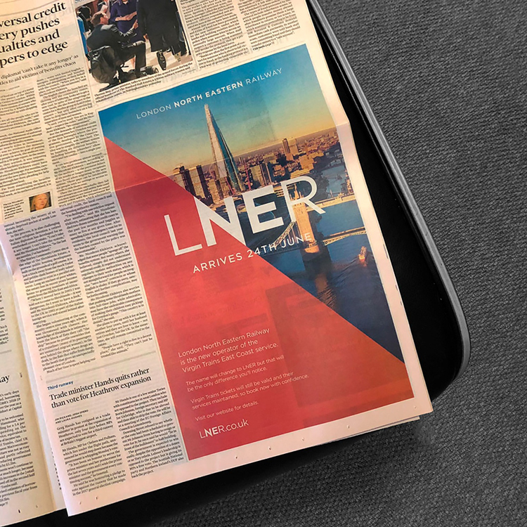 倫敦東北鐵路公司商業形象設計,品牌重塑升級改造