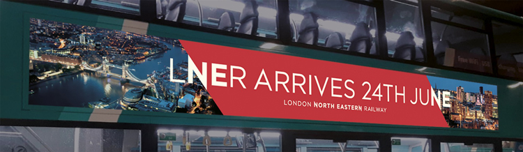 倫敦東北鐵路公司商業形象設計,品牌重塑升級改造