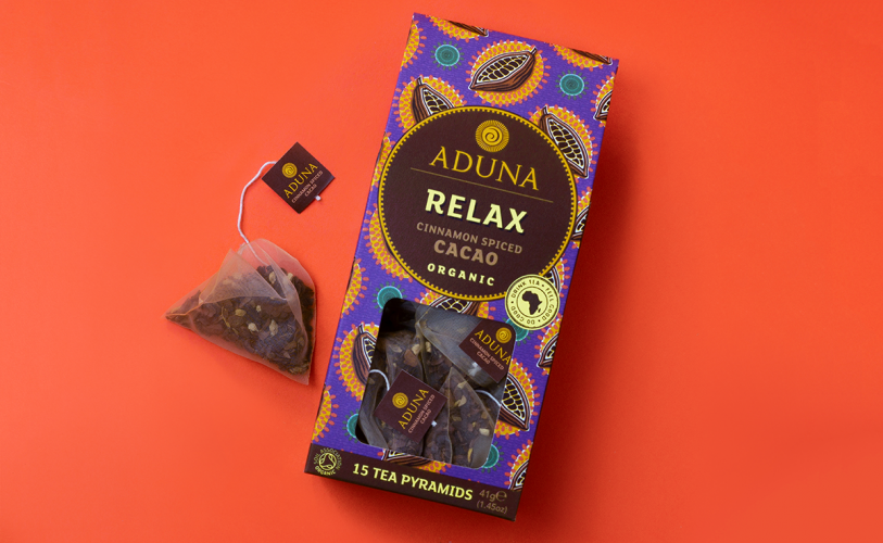阿杜納茶品牌包裝設計，大膽而生動食品vi設計