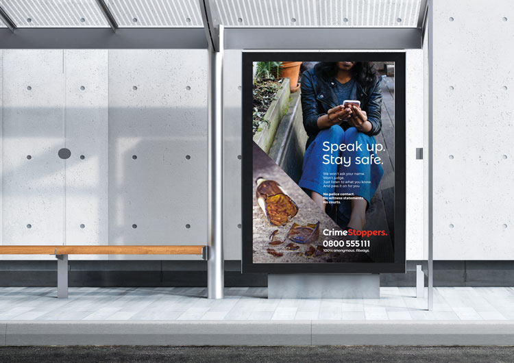 阻止犯罪慈善機(jī)構(gòu)視覺形象設(shè)計(jì)，暢所欲言，保證安全