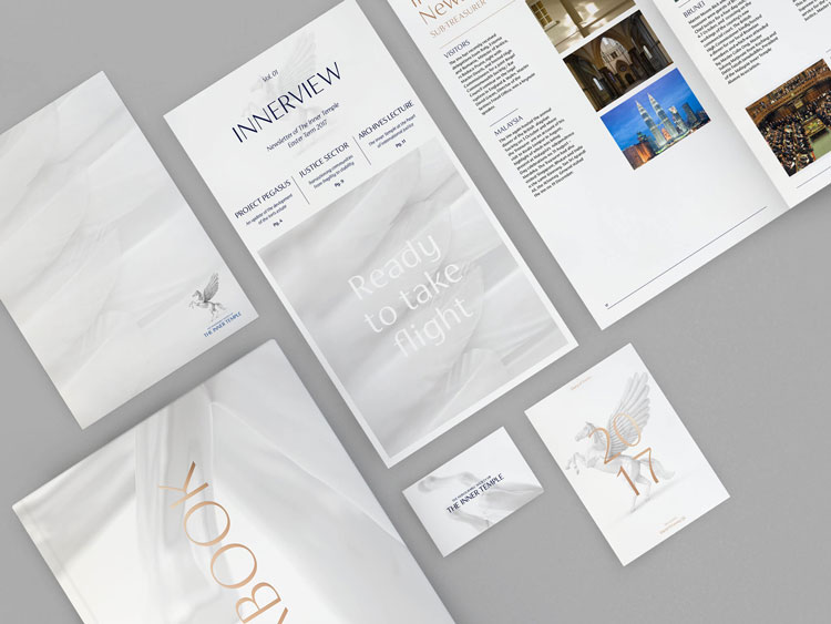 英國律師和法官的協會品牌視覺識別系統設計,飛馬標志設計