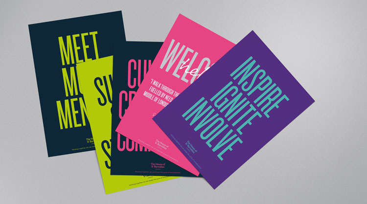 倫敦慈善機構HOSB品牌形象設計，突出對比和不協調