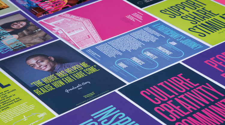 倫敦慈善機構HOSB品牌形象設計，突出對比和不協調