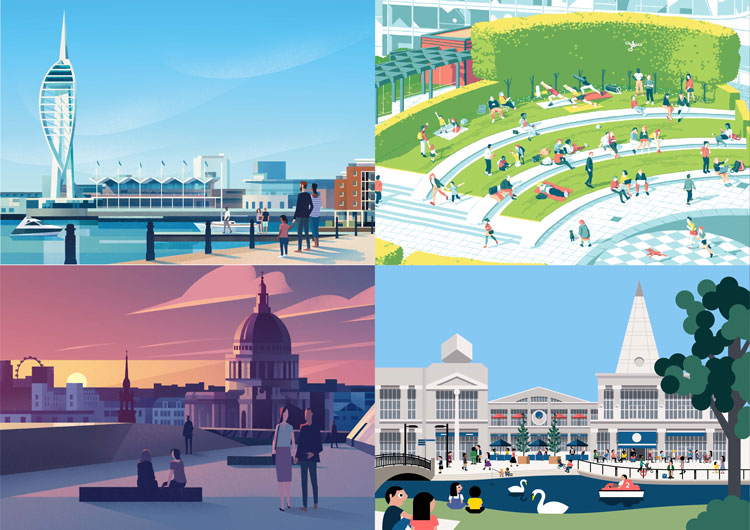 Landsec商業(yè)地產(chǎn)公司品牌命名和品牌vi形象設(shè)計(jì)