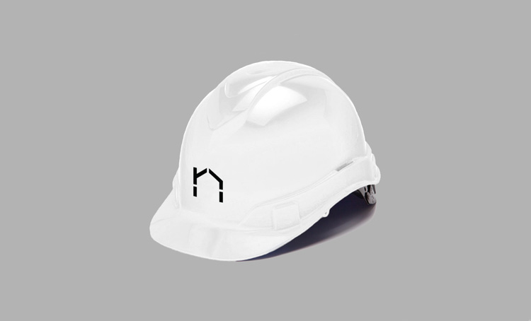 nHouse模塊化住宅的房屋建筑公司logo設計， vi設計