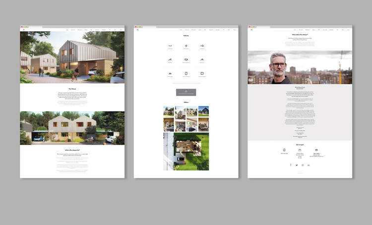 nHouse模塊化住宅的房屋建筑公司logo設計， vi設計
