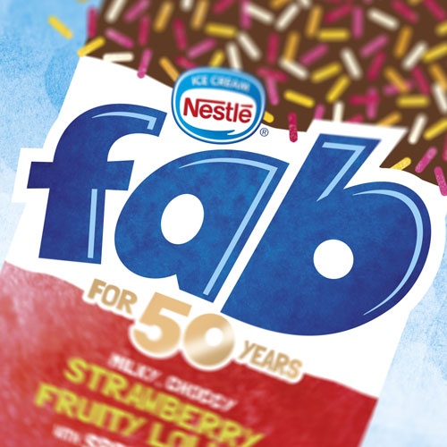 雀巢旗下Fab食品簡潔視覺形象設計和限量版包裝設計