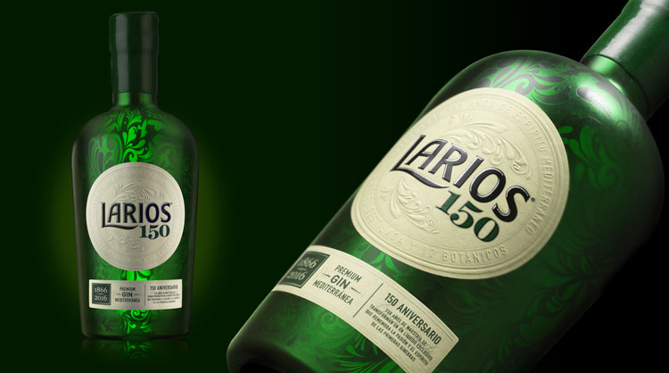 Larios Gin特別版瓶包裝設計