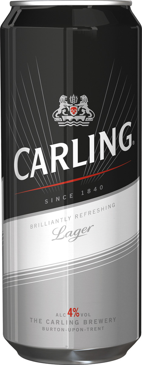 The previous Carling branding, by Echo