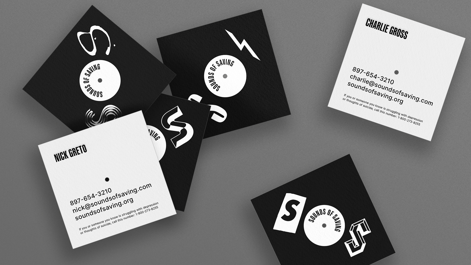 拯救之聲品牌塑造vi設(shè)計，名片設(shè)計