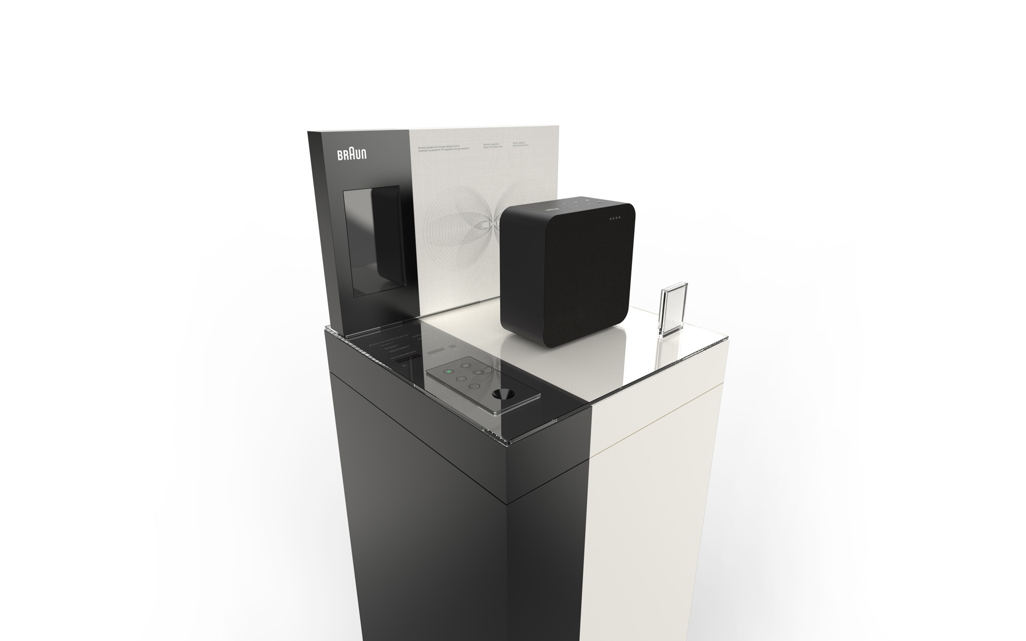 Braun音響音箱企業logo設計，展架設計