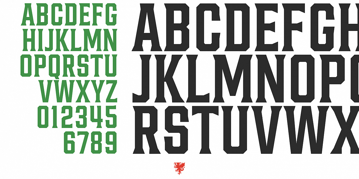 威爾士足球協會龍標志設計