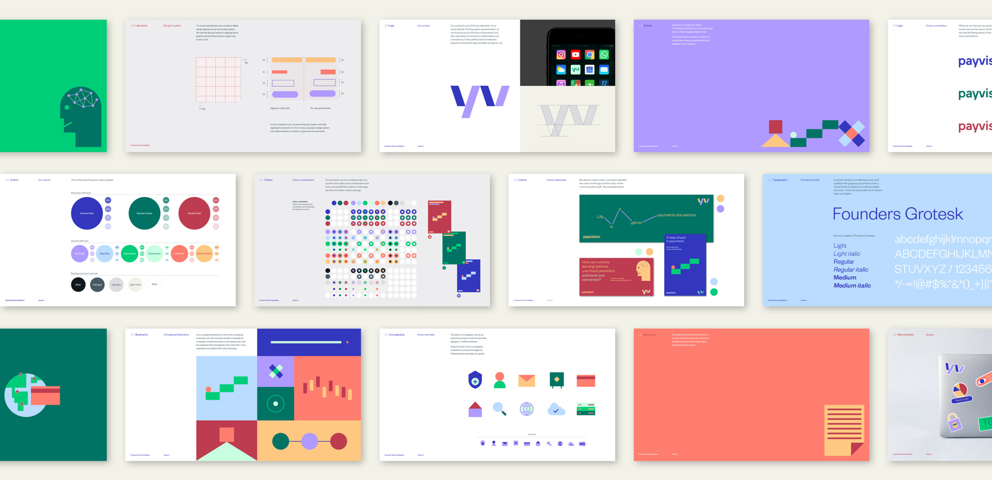 Payvision安全交易支付平臺logo設計，企業形象塑造